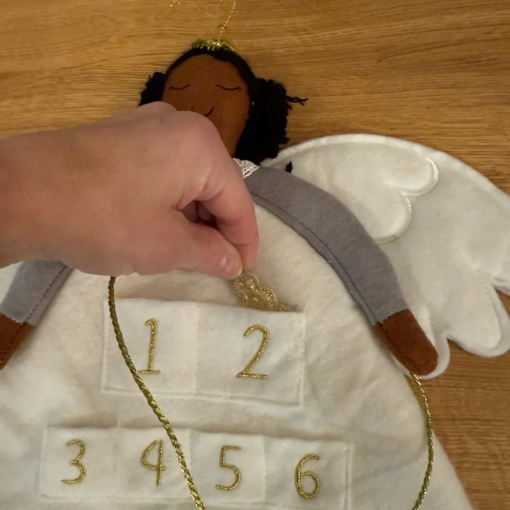 Target Angel Advent Calendar with Gold and White Accents holiday